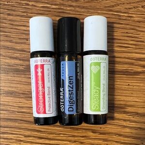 doTERRA 10mL Roller Trio - Stronger, DigestZen, Steady